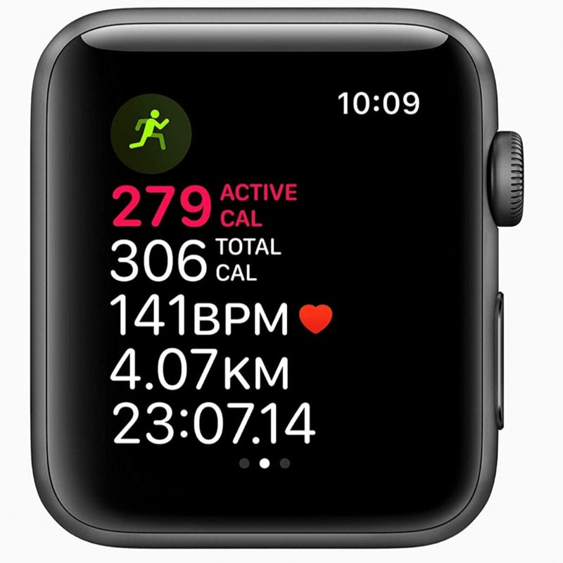 APPLE Watch Series 3 GPS - 42 mm Space Grey Aluminium Case with Black Sport Band  (Black Strap, Regular) shop at www.buyyzo.com and get  real cash back on bank account and free shipping all over india