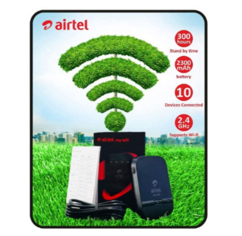 Airtel AMF-311WW Data Card (Black), 4g Hotspot Support with 2300 Mah Battery buyyzo