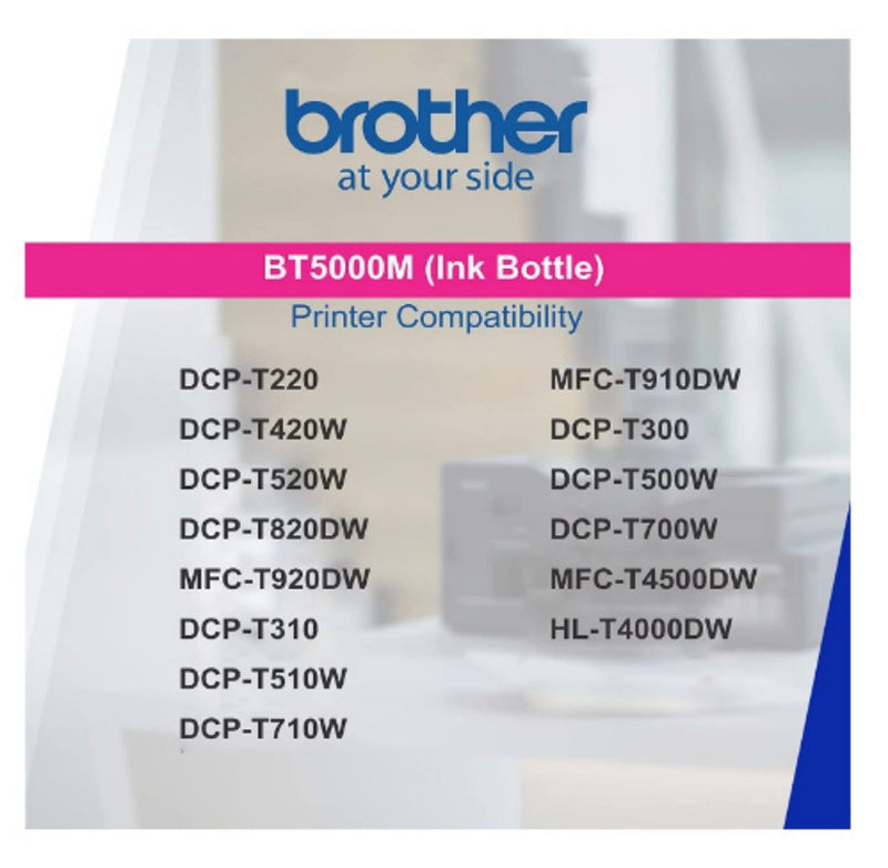 BROTHER Compatible for BROTHER BT5000M Ink Bottle (Magenta) buyyzo