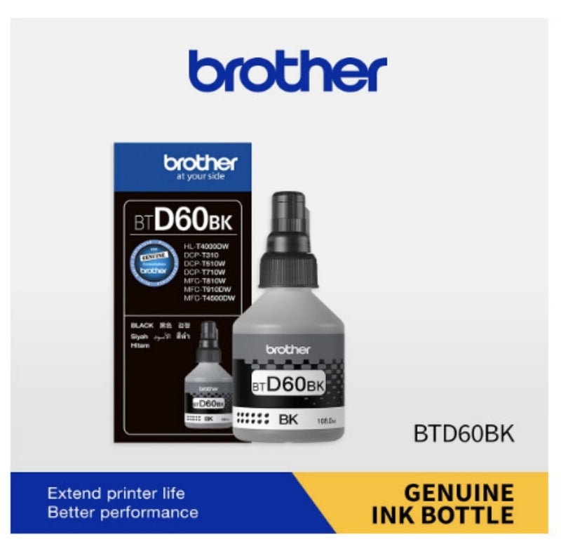 BROTHER Compatible for Brother BT-D60BK Ink Bottle (Black) buyyzo