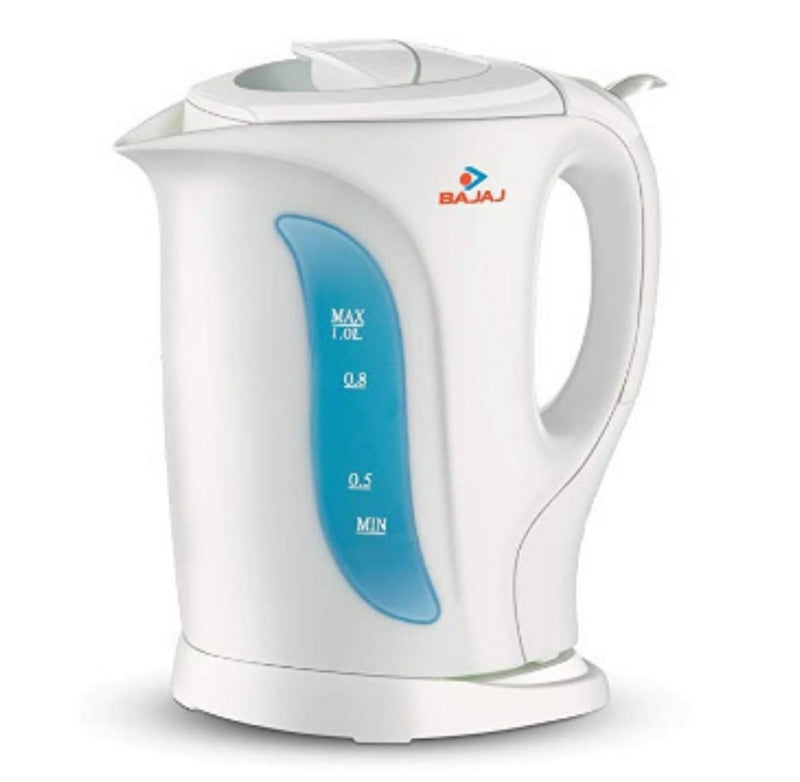 Bajaj 1-Litre 1200-Watt cordless Kettle, White buyyzo