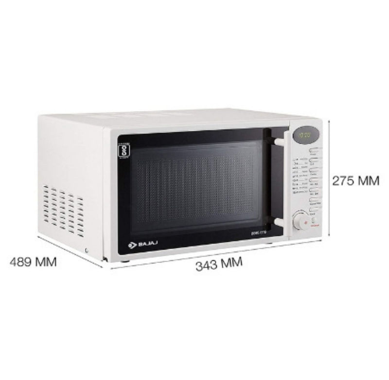 Bajaj 20 Litres Grill Microwave Oven with Jog Dial (2005 ETB, White) BUYYZO