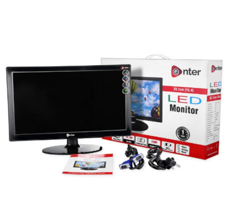 Enter 15.4 inch Full HD Monitor (E-M16HA HDMI & VGA LED) buyyzo