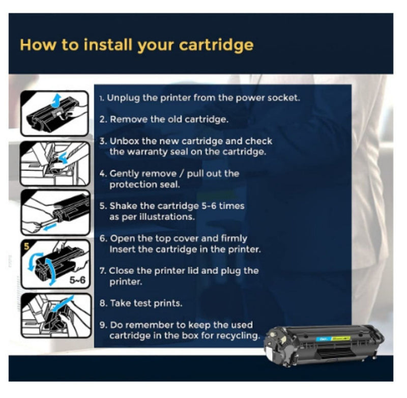 Foxin FTC 88A Laser Toner Cartridge Compatible for P1007, P1008, P1106, P1108, ProM1136, M1213nf M1216, Pro MFP M128, M226DW, M226DN buyyzo