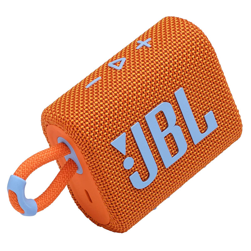 JBL Go 3, Wireless Ultra Portable Bluetooth Speaker, Vibrant Colors with Rugged Fabric Design, Waterproof, Without Mic)