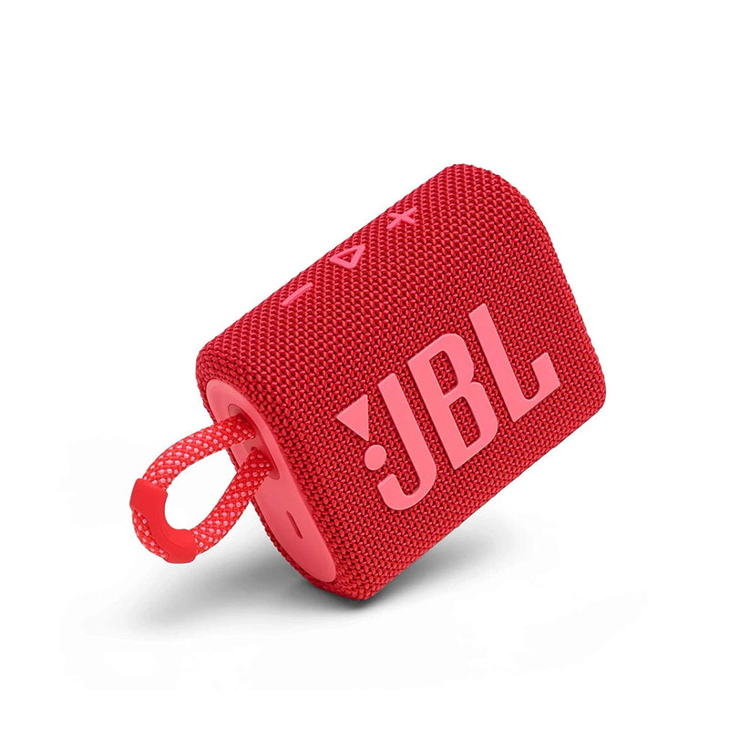 JBL Go 3, Wireless Ultra Portable Bluetooth Speaker, Vibrant Colors with Rugged Fabric Design, Waterproof, Without Mic)