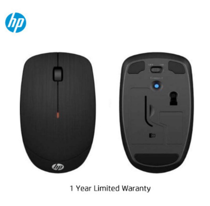 HP X200 Wireless Optical Mouse Adjustable Up to 1600DPI 2.4GHz Connectivity with 3 Buttons Clickable Scroll Wheel and Feature (6VY95AA) BUYYZO