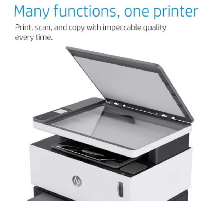 HP Neverstop 1200a Laser Printer, Print, Copy, Scan, Mess Free Reloading, Save Upto 80% on Genuine Toner, 5X Print Yield (USB Connectivity) buyyzo