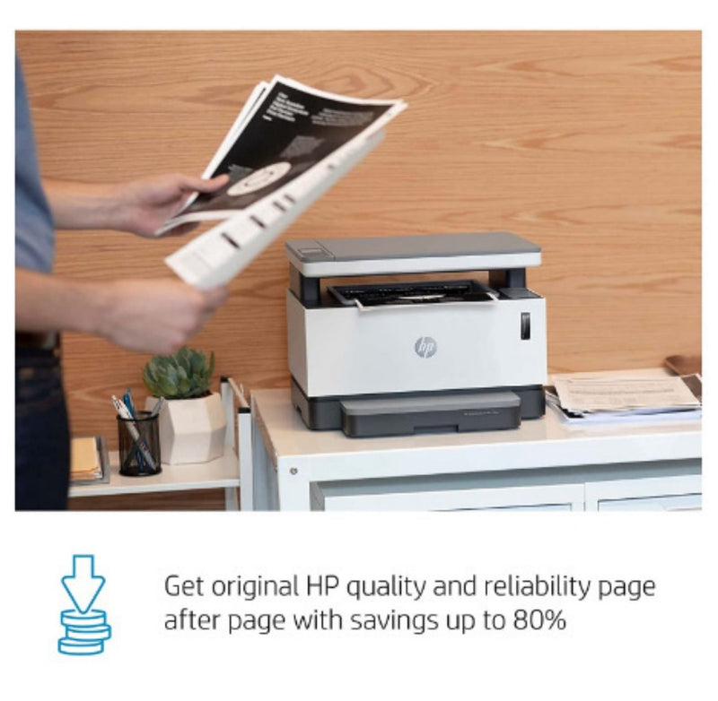 HP Neverstop 1200w Print, Copy, Scan, WiFi Laser Printer, Mess Free Reloading, Save Upto 80% on Genuine Toner, 5X Print Yield buyyzo