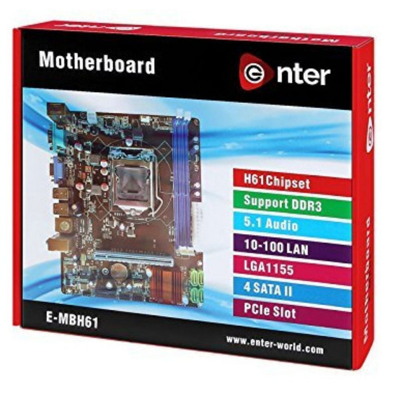 Enter E-MBH61 LGA1155 Socket Motherboard/Mainboard with Intel H61 Chipset BUYYZO