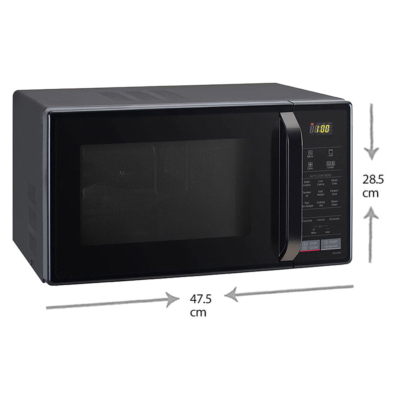 LG 21 L Convection Microwave Oven (MC2146BV, Black)