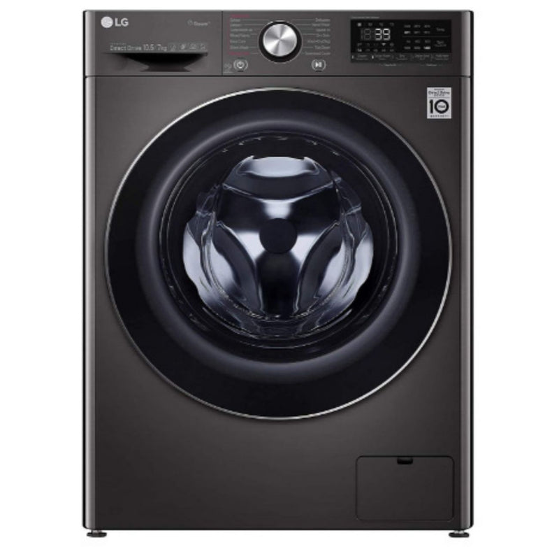 LG 10.5 Kg / 7.0 Kg Inverter Wi-Fi Washer Dryer (FHD1057STB, Black VCM, In-built Heater, Turbo Wash) buyyzo