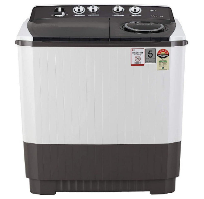 LG 10 kg 5 Star Semi-Automatic Top Loading Washing Machine (P1045SGAZ, Grey, Wind Jet Dry) buyyzo