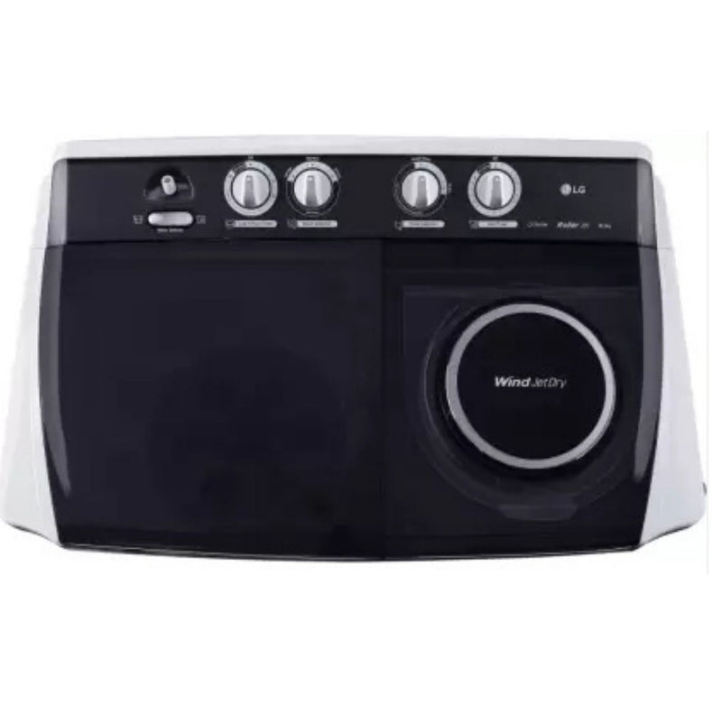 LG 10 kg Semi Automatic Top Load Grey, White  (P1055SGAZ) buyyzo