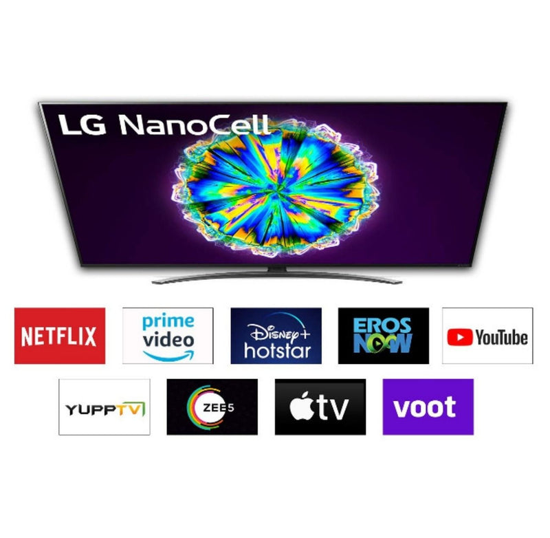 LG 55NANO86TNA 4K Ultra HD Smart NanoCell TV (Light Steel Silver, 139 cm/55 Inches, 2020 Model) BUYYZO