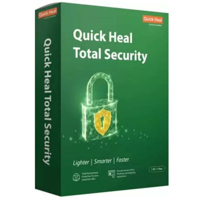 QUICK HEAL Total Security 1 User 3 Years (Renewal)  (CD/DVD) buyyzo