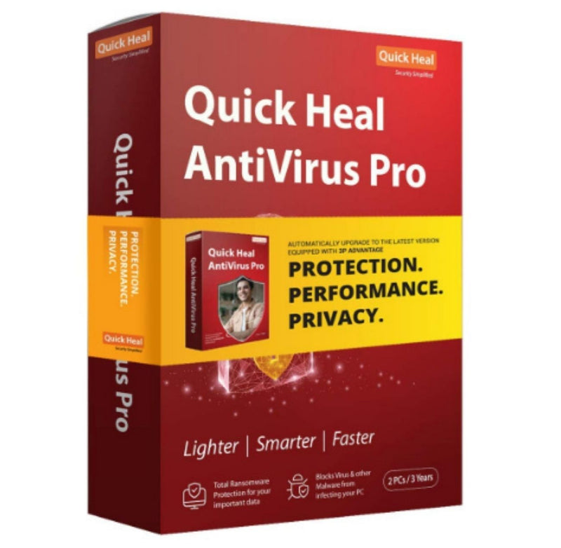 Quick Heal Antivirus Pro Latest Version - 2 PCs, 3 Years (DVD) buyyzo