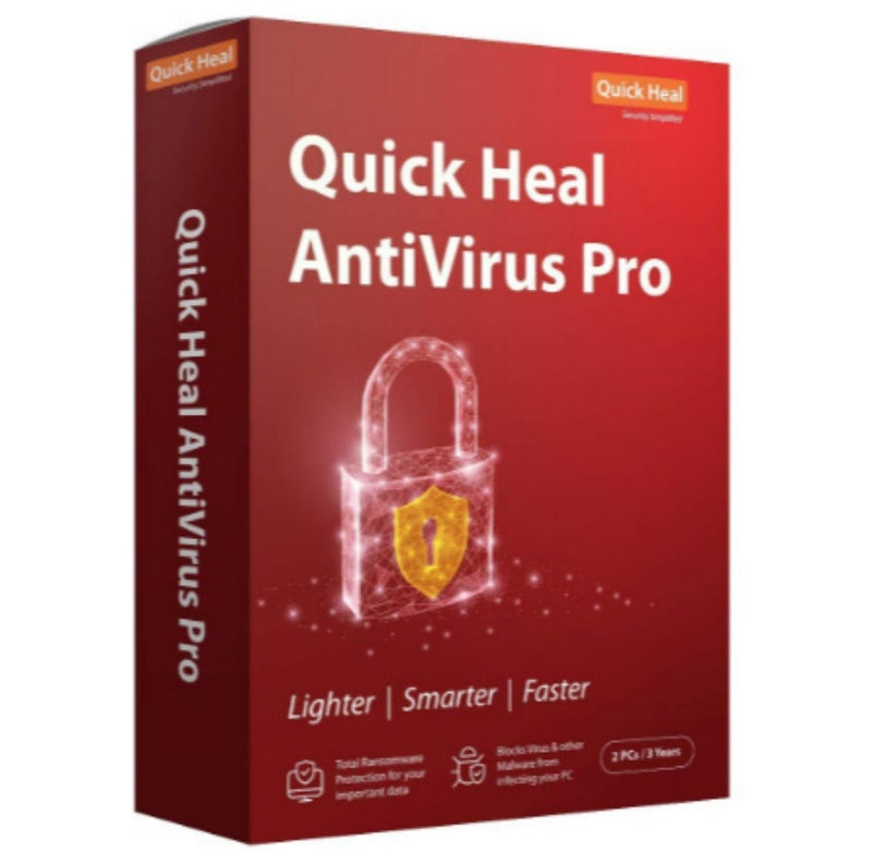 Quick Heal Antivirus Pro Latest Version - 2 PCs, 3 Years (DVD) buyyzo