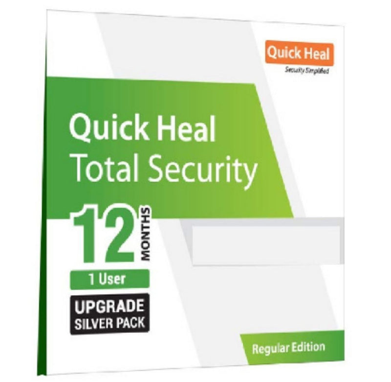 Quick Heal Total Security Renewal Upgrade Silver Pack - 1 User, 1 Year (DVD) (existing Quick Heal subscription required) buyyzo