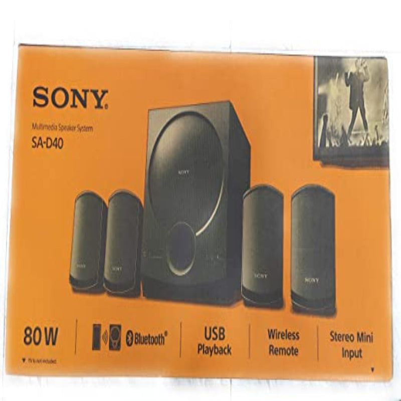 Sony SA-D40 4.1 Channel Multimedia Speaker System with Bluetooth (Black)