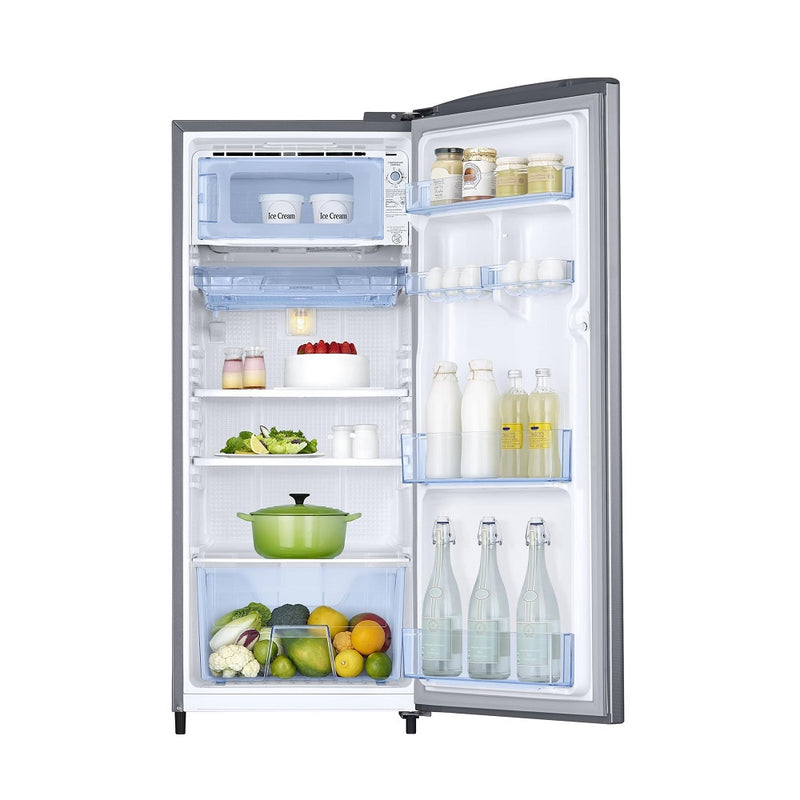 Samsung 192 L 3 Star Single Door Refrigerator (RR20T2Y2YS8), Elegant Inox)