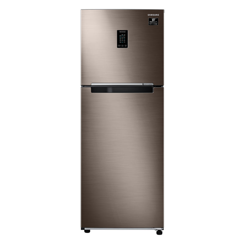 Samsung 314 L 2 Star Inverter Frost Free Double Door Refrigerator(RT34A4632DX/HL,LUXE Bronze)