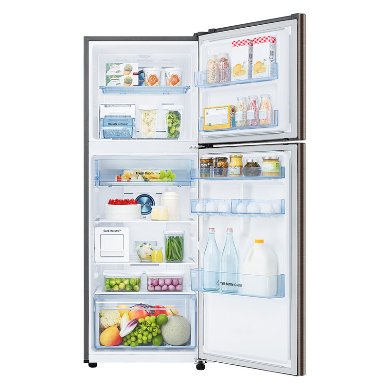 Samsung 314 L 2 Star Inverter Frost Free Double Door Refrigerator(RT34A4632DX/HL,LUXE Bronze)