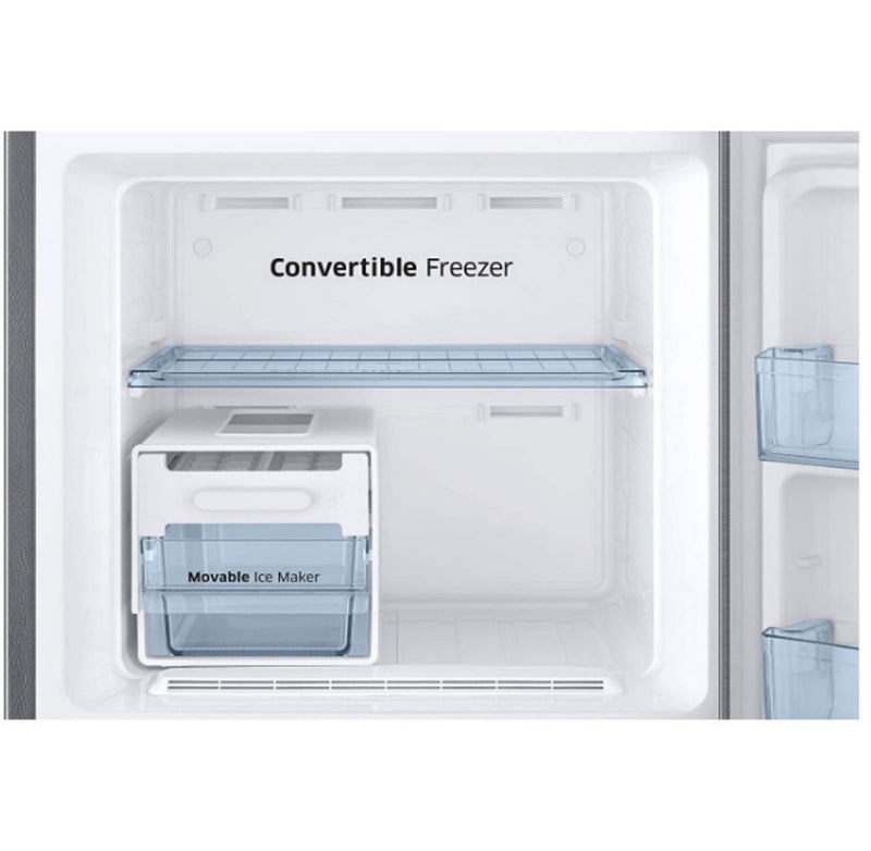 Samsung 253 L 2 Star Inverter Frost Free Double Door Refrigerator (RT28A3722S8/HL, Elegant Inox, Convertible) BUYYZO