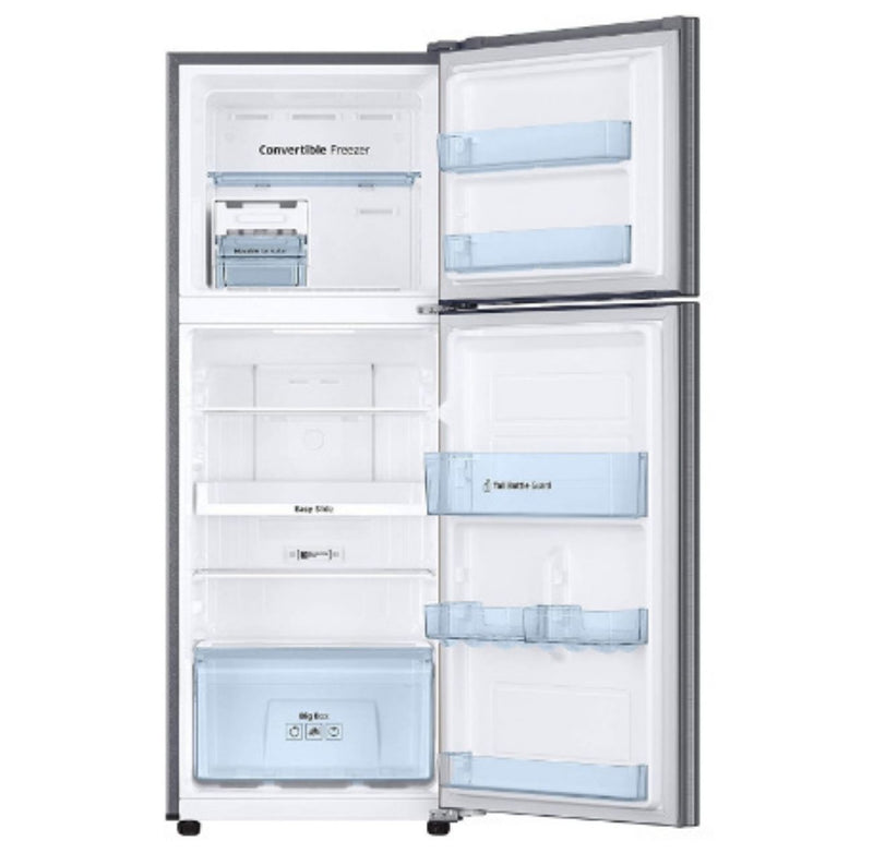 Samsung 253 L 2 Star Inverter Frost Free Double Door Refrigerator (RT28A3722S8/HL, Elegant Inox, Convertible) BUYYZO