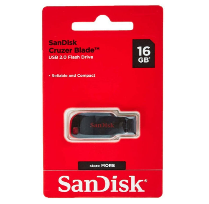 SanDisk Cruzer Blade SDCZ50-016G-135 16GB USB 2.0 Pen Drive buyyzo