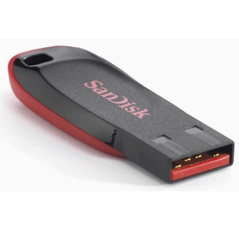 SanDisk Cruzer Blade SDCZ50-128G-I35 USB 2.0 128GB Pen Drive (Red and Black) BUYYZO