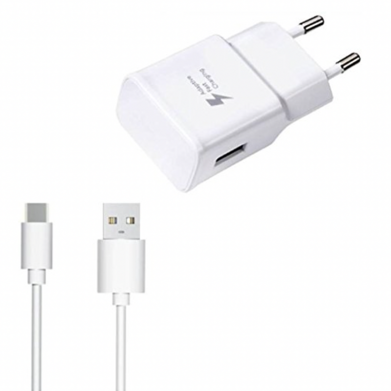 Samsung Original EP-TA20IWECGIN Type C Fast Charger (White)