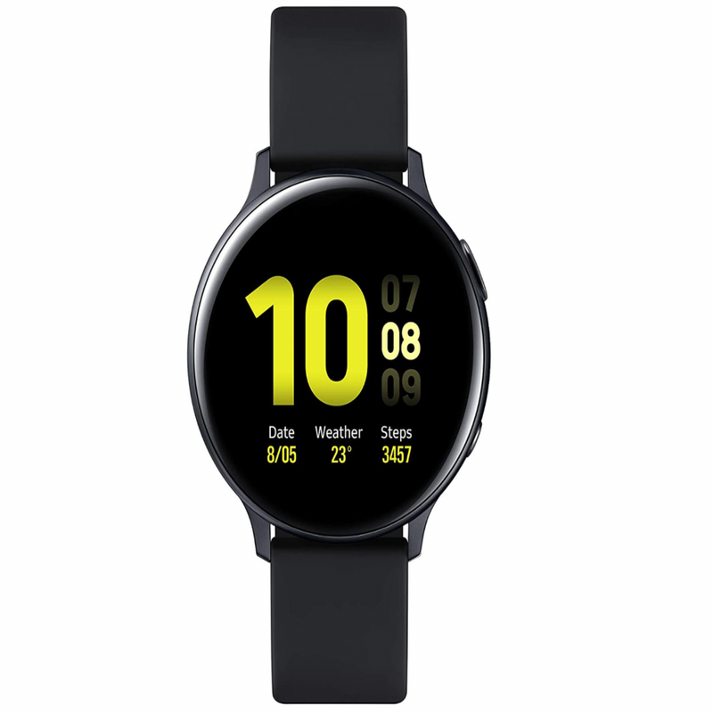 Samsung Galaxy Watch Active 2 (Bluetooth, 44 mm) - Black, Aluminium Dial, Silicon Straps