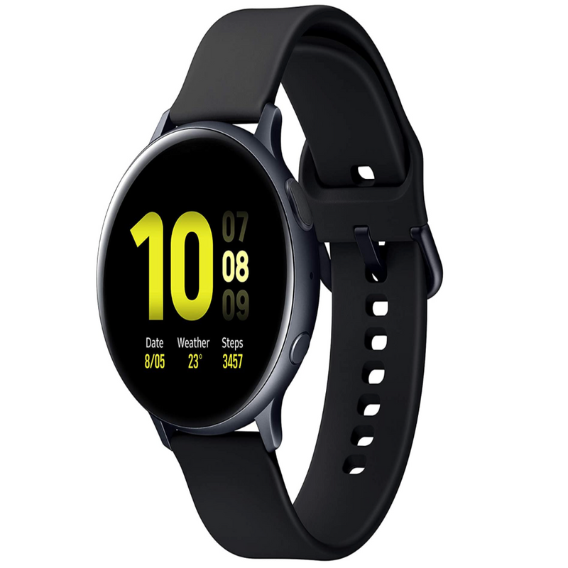 Samsung Galaxy Watch Active 2 (Bluetooth, 44 mm) - Black, Aluminium Dial, Silicon Straps