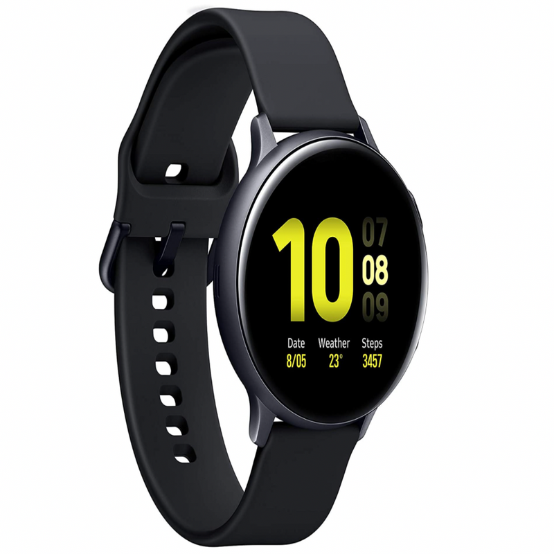 Samsung Galaxy Watch Active 2 (Bluetooth, 44 mm) - Black, Aluminium Dial, Silicon Straps