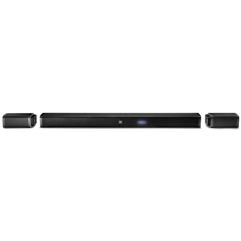 JBL Bar 5.1 by Harman Powerful 4K UHD Soundbar with Wireless Surround Speakers (510 Watts, 8 Woofers, Dolby Digital DTS, Red Dot Design Award Winner)