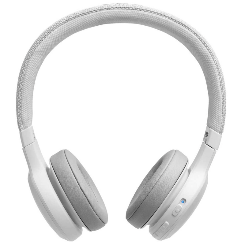 JBL Live 400BT by Harman Wireless On-Ear Voice Enabled Headphones with Alexa (White)