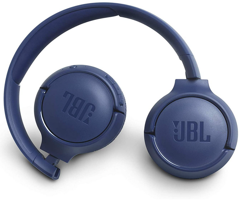 JBL Tune 500BT by Harman Powerful Bass Wireless On-Ear Headphones with Mic, 16 Hours Playtime & Multi Connect Connectivity (Blue)