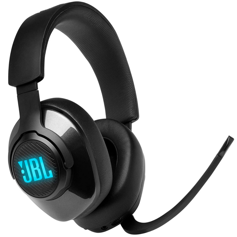 JBL Quantum 400 by Harman Over-Ear Gaming Headset with QuantumSurround, Discord Certified Game Chat Dial & Voice Focus Boom Mic (Black)