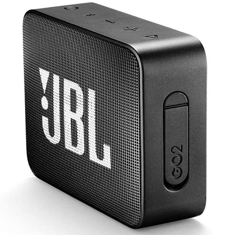 JBL GO 2 by Harman Portable Waterproof Bluetooth Speaker with mic (Black)