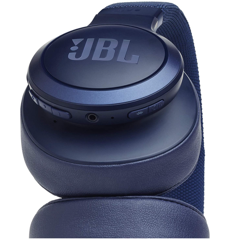 JBL Live 500BT by Harman Wireless Over-Ear Voice Enabled Headphones with Alexa (Blue)