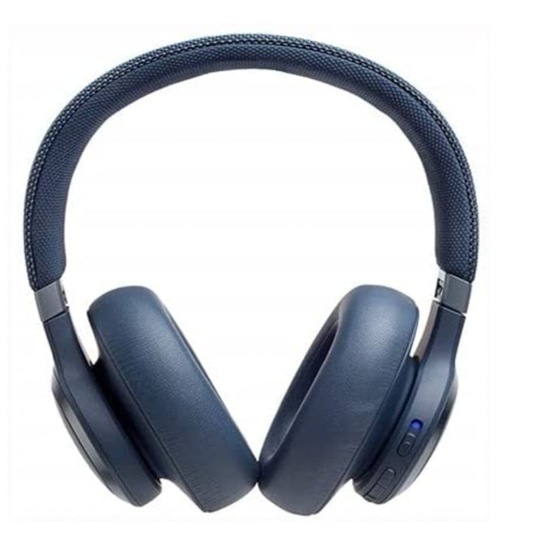 JBL Live 650BTNC by Harman Wireless Over-Ear Noise-Cancelling Headphones with Alexa (Blue)