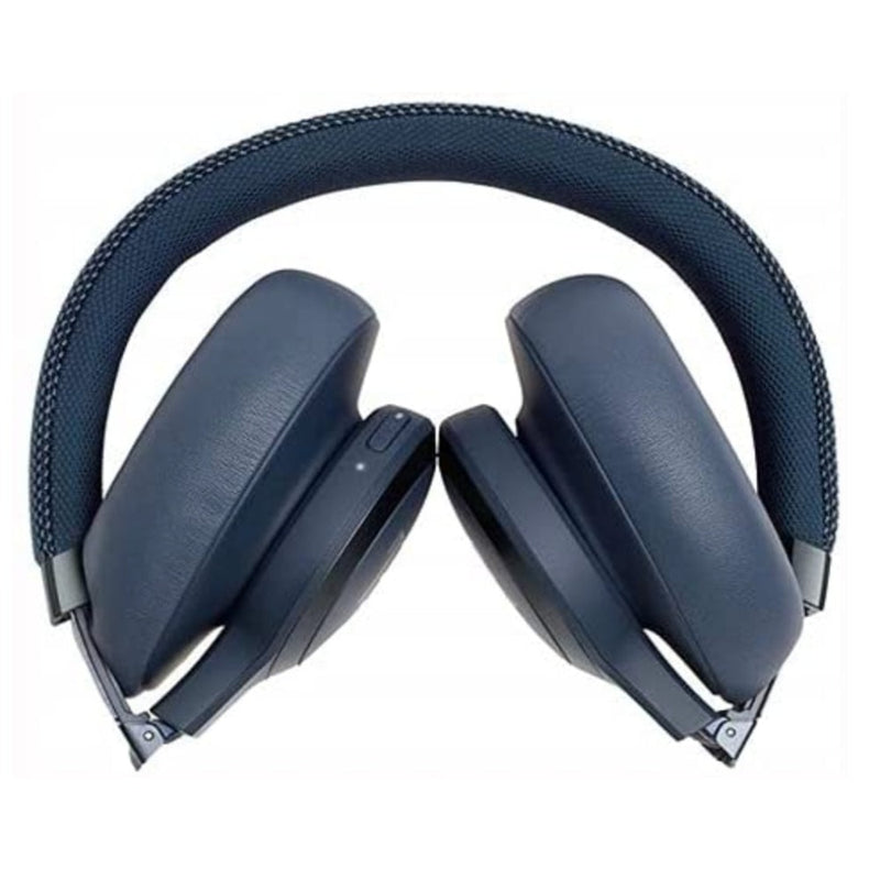 JBL Live 650BTNC by Harman Wireless Over-Ear Noise-Cancelling Headphones with Alexa (Blue)