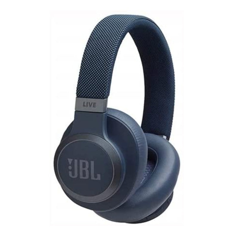 JBL Live 650BTNC by Harman Wireless Over-Ear Noise-Cancelling Headphones with Alexa (Blue)