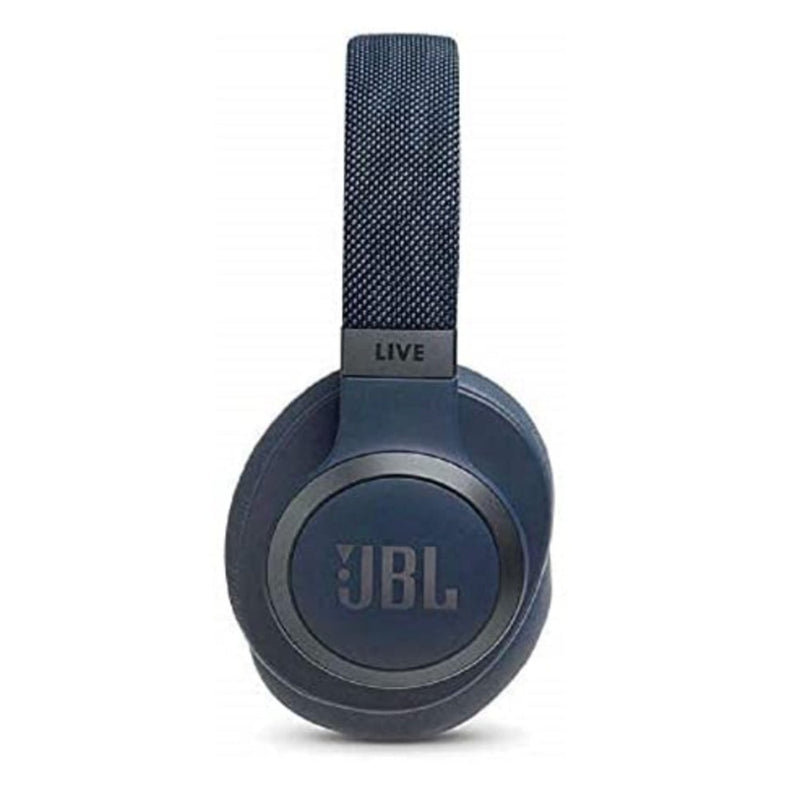 JBL Live 650BTNC by Harman Wireless Over-Ear Noise-Cancelling Headphones with Alexa (Blue)