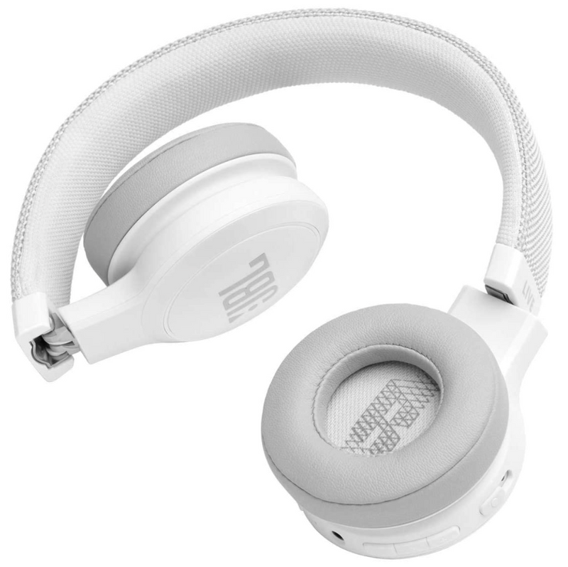 JBL Live 400BT by Harman Wireless On-Ear Voice Enabled Headphones with Alexa (White)