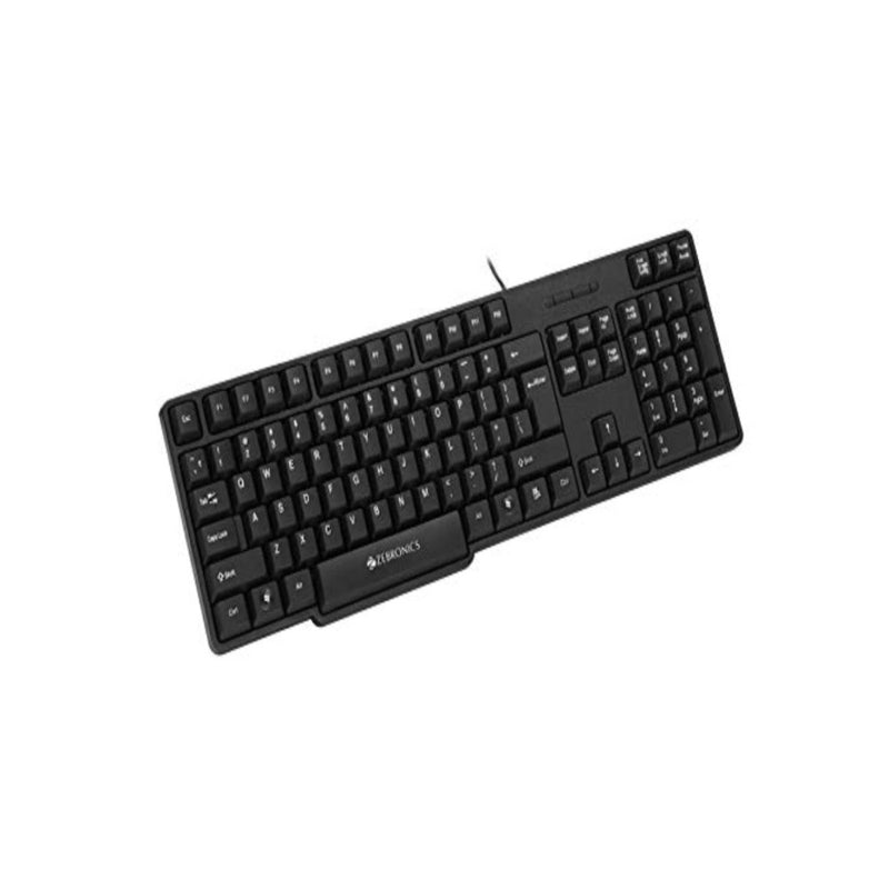 Zebronics USB Keyboard with Rupee Key, USB Interface and Retractable Stand - K20