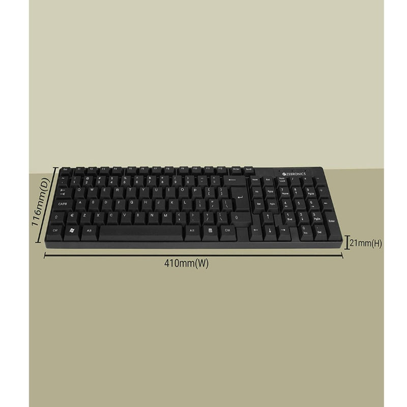 Zebronics K25 Standard Keyboard with USB Input