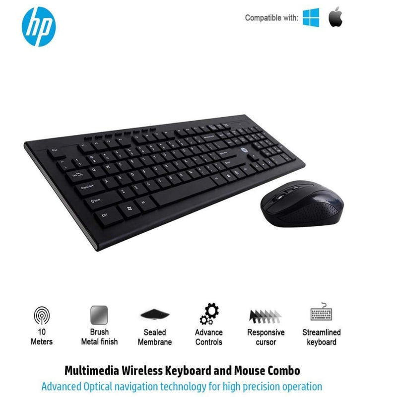 HP USB Wireless/Cordless Spill Resistance Keyboard and Mouse Combo (4SC12PA)