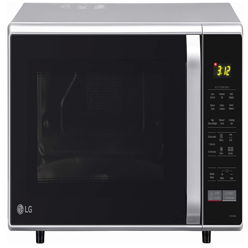 LG 28 L Convection Microwave Oven (MC2846SL, Silver, With Starter Kit)